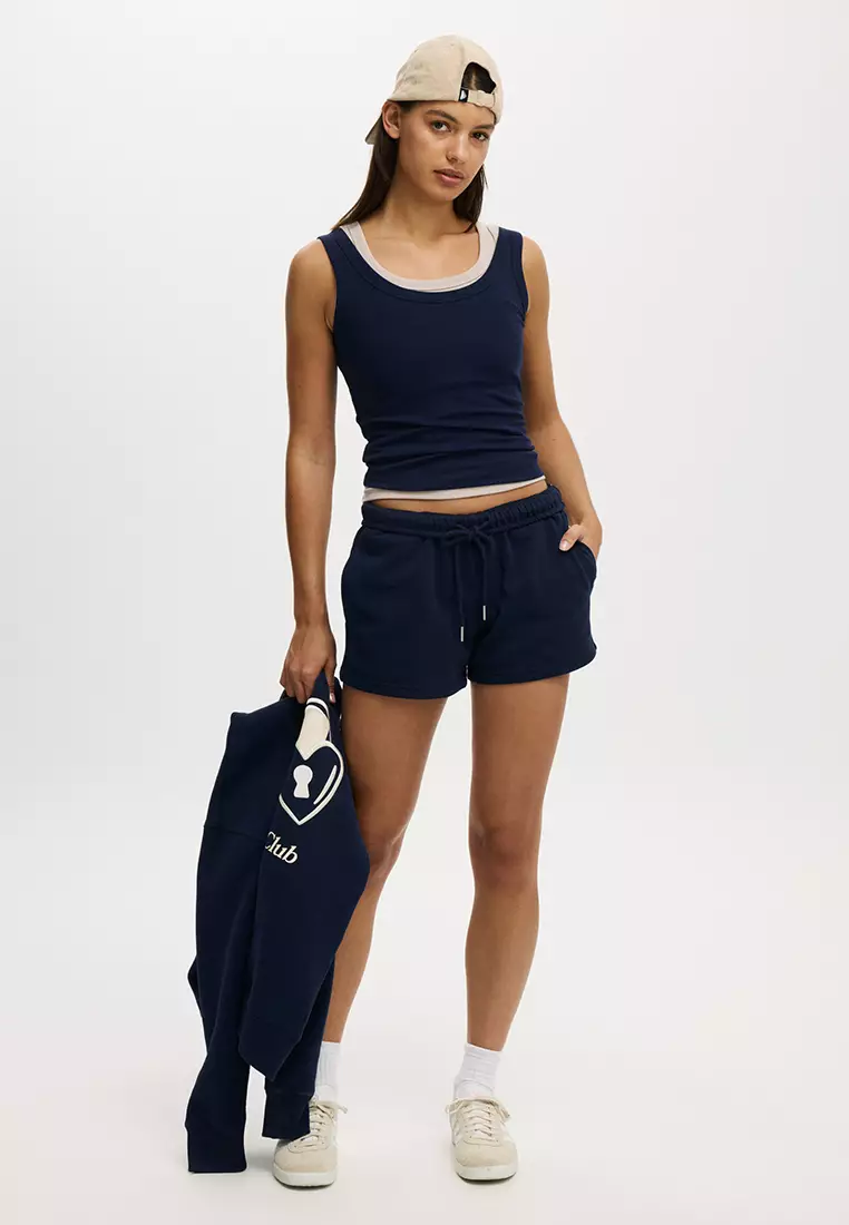 Lightweight Fleece Gym Shorts