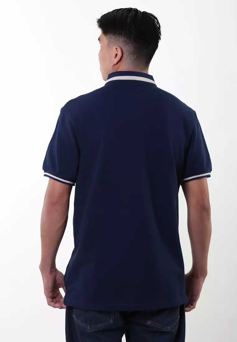 Scotty Pique Striped Polo Shirt