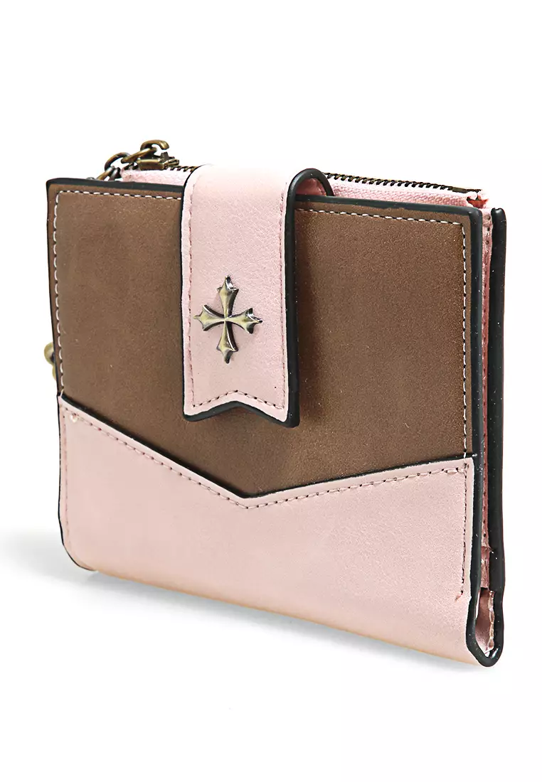 Dompet Lipat Wanita Model Pendek Short Wallet Mini Design Material Leather ORIGINAL