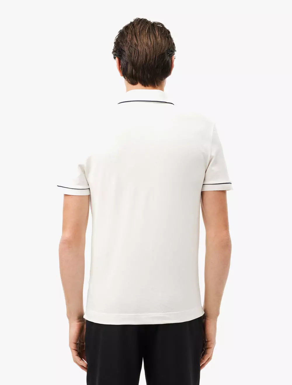Regular Fit Paris Stretch Piqué Polo Shirt - White