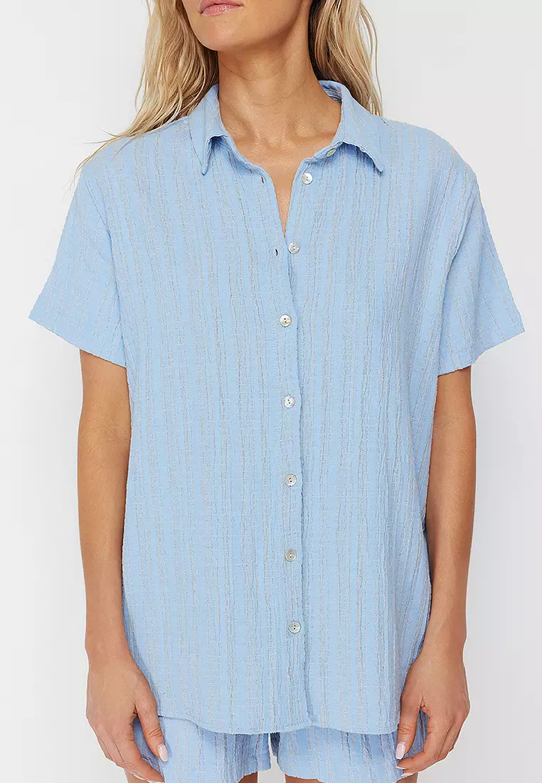 Short Sleeves Shirt & Shorts Beach Set