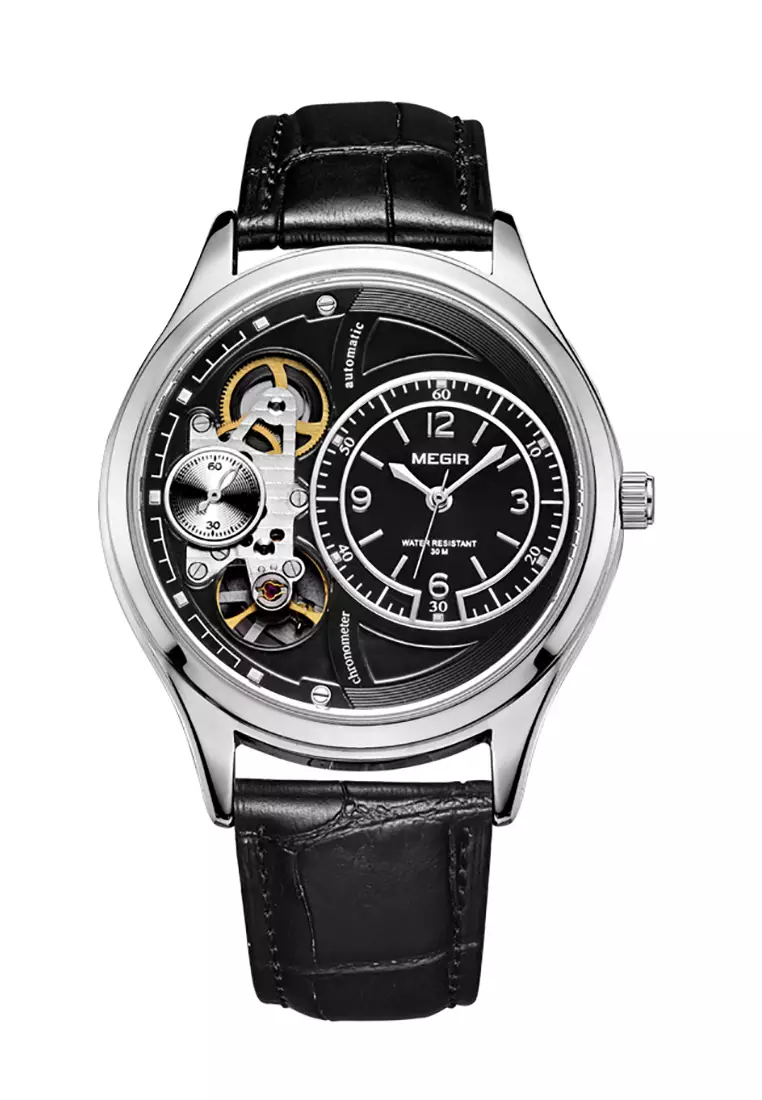 Japan Design Semi Automatic Mechanical Movement Megir Watch