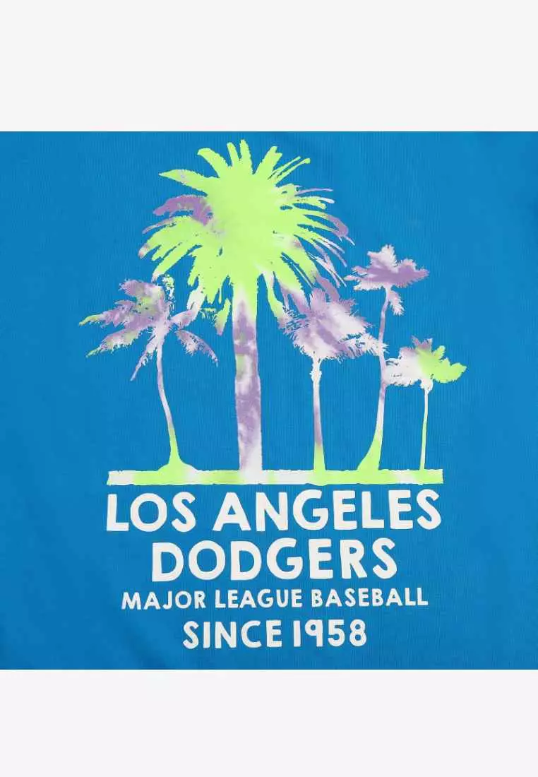 Jual MLB PALM TREE WATERCOLOR OVERFIT TSHIRT BLUE Original 2023