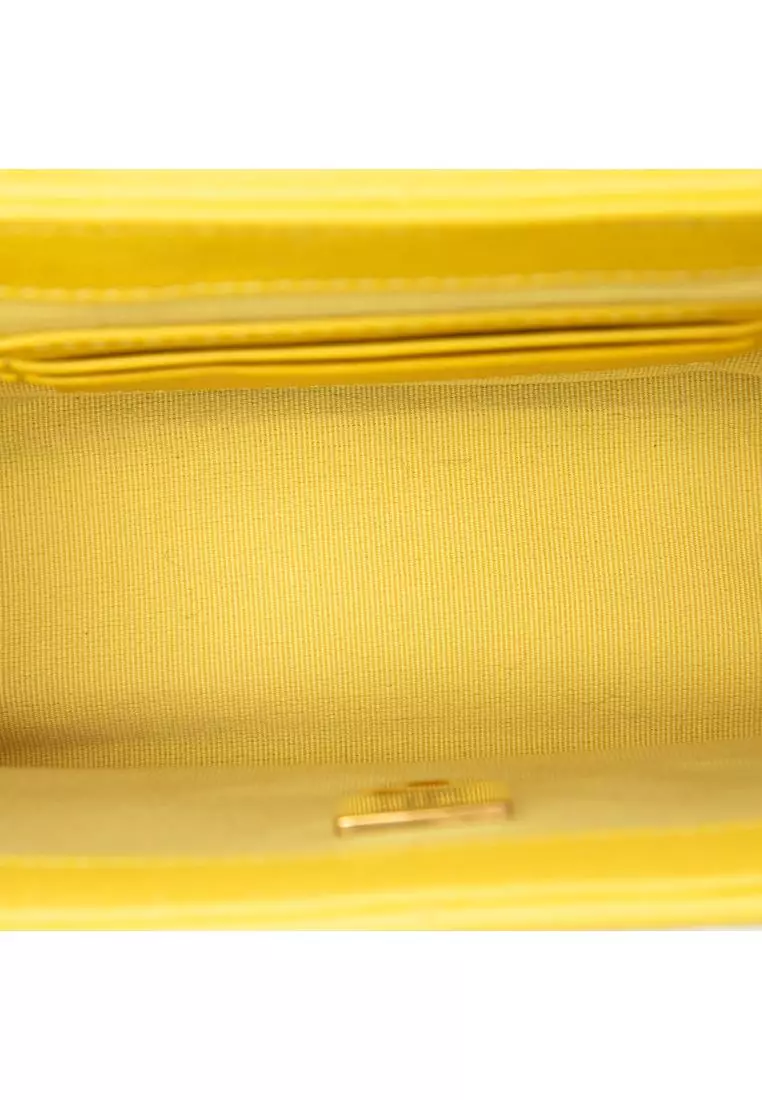 Pre-Loved Chanel Quilted Caviar Handy Box Vanity Case With Chain