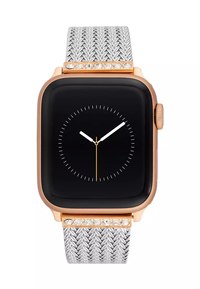 Anne Klein Wearable band for apple watch AKW1014RGTT0000 stainless steel mesh bracelet for 38/40/41MM apple watch