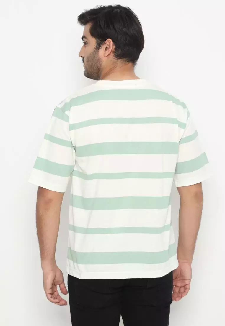 MATSUDA Kaos Oversize 20s Stripe Heavyweight T shirt Narashino