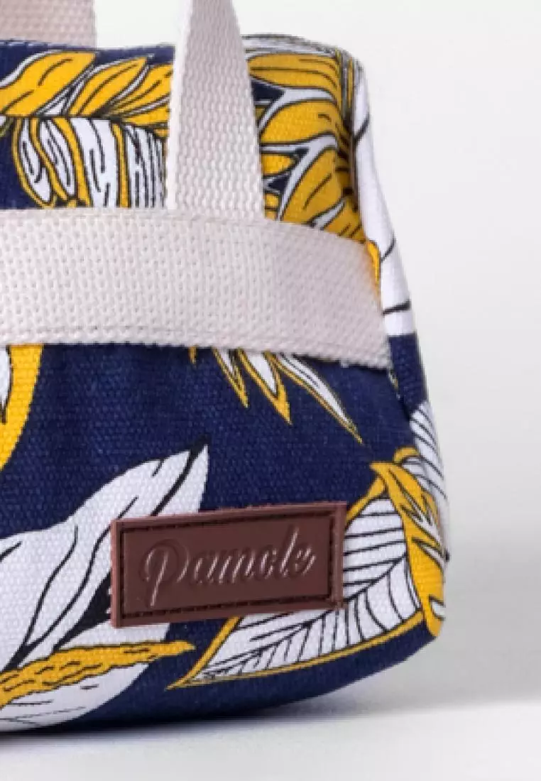 Pamole Pouch Kosmetik Bahan Kanvas Penutup Resleting - Trop Dongker