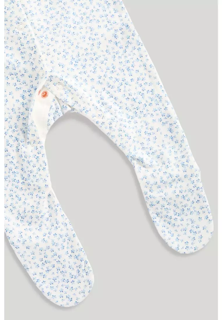 Ditsy Baby Sleepsuits - 3 Pack