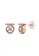 Her Jewellery gold Tangent Earrings (Rose Gold) - Made with premium grade crystals from Austria D85A6AC2386BBAGS_1