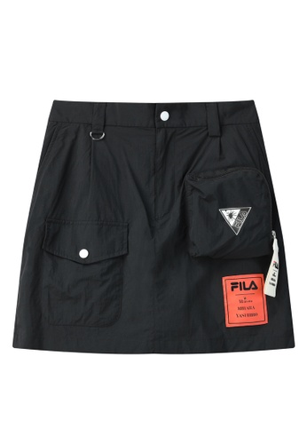 FILA black FILA x Maison MIHARA YASUHIRO Logo Cargo Skirt 79C09AA429D954GS_1