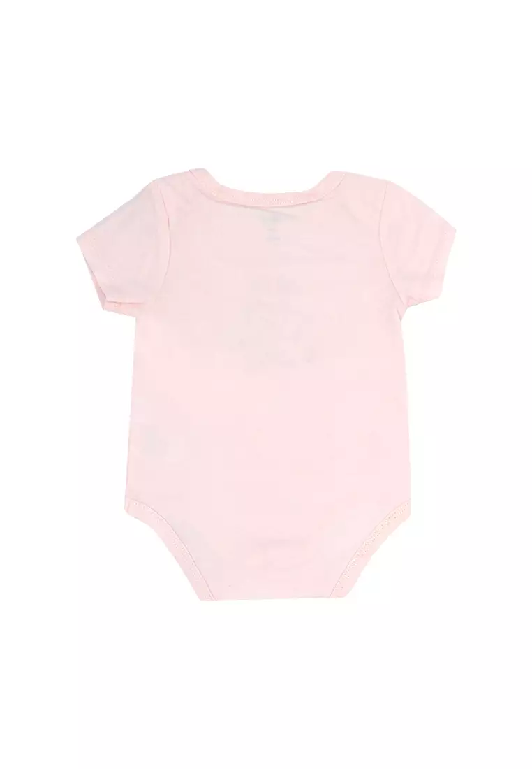 Baby Girl Licensed Newborn Essentials Short Sleeve Onesie Pack of 3 "Blooming"