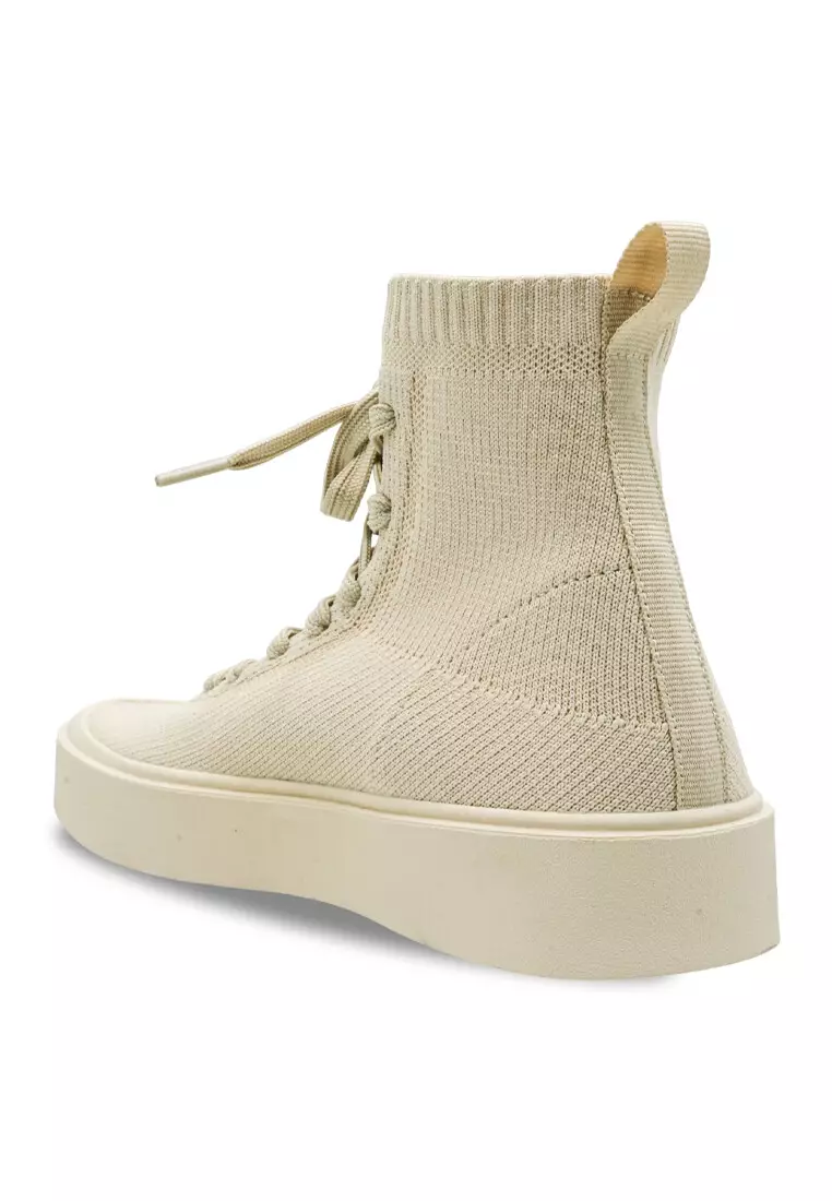 Women Lace up Knitted Lifestyle Sneakers - 240181010