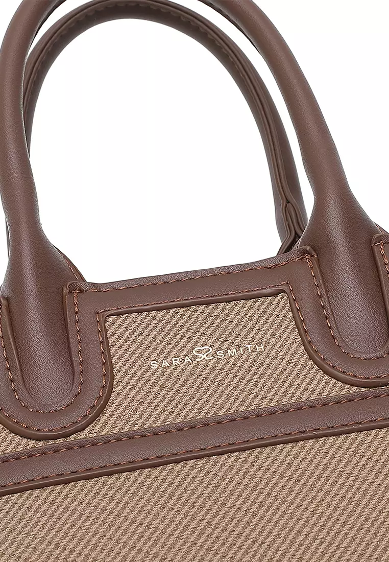 Women's Top Handle Bag / Sling Bag / Crossbody Bag / Shoulder Bag - Tan