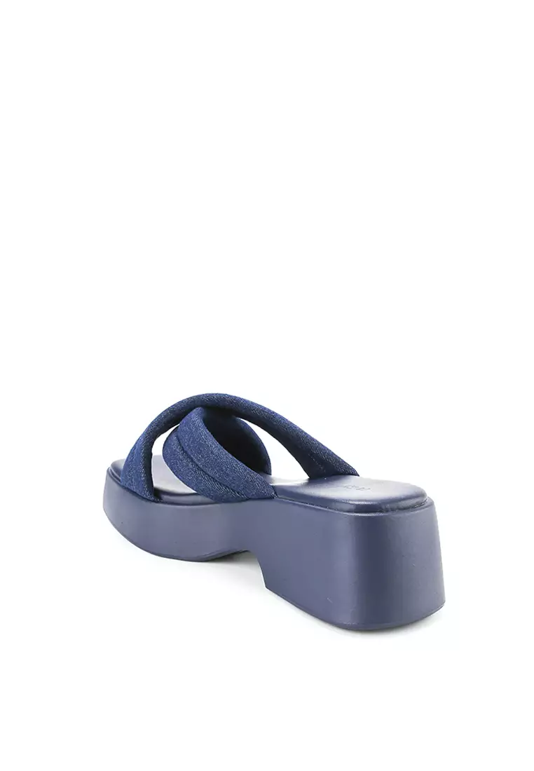 KATIE J2382-4 Chunky Sandal Navy Denim