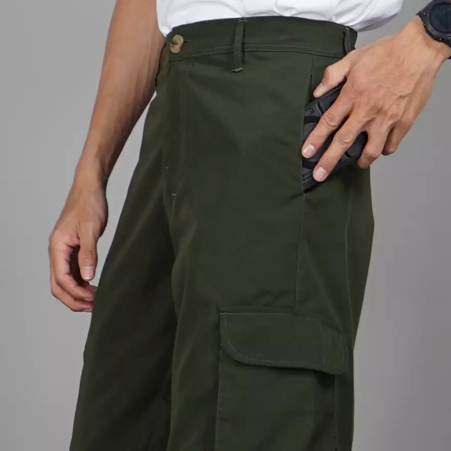 REAGAN Celana Cargo Loose Pants Pria Celana Kargo Loose Fit Pria - ARMY