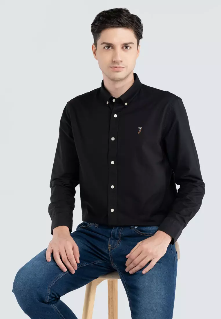 Men s 100 Cotton Signature Fit Long Sleeve