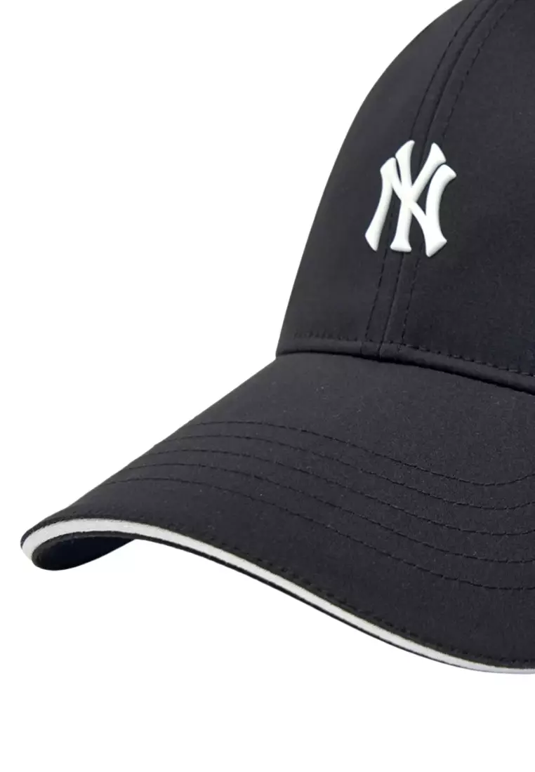 Basic Sportive Unstructured Ball Cap - NY Black