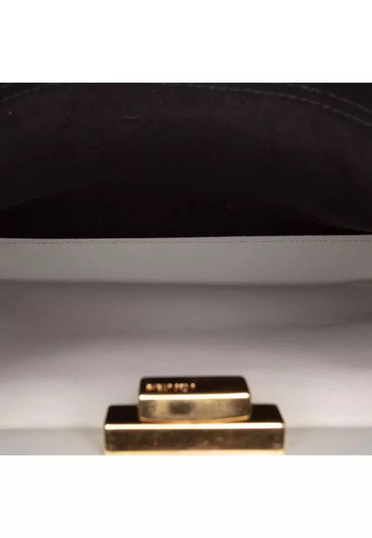 Pre-Loved Fendi Medium Bicolor Leather Peekaboo Iseeu Satchel