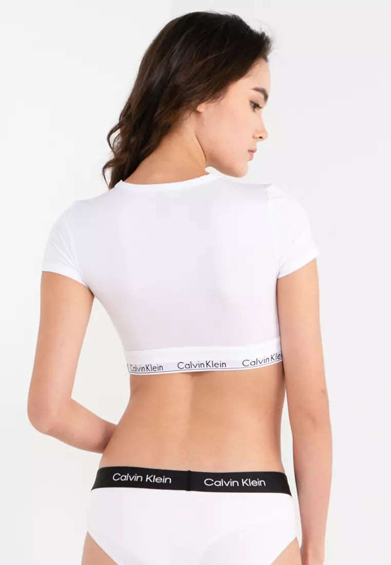 Buy Calvin Klein Modern Cotton T-shirt Bralette - Calvin Klein Underwear in  White 2024 Online
