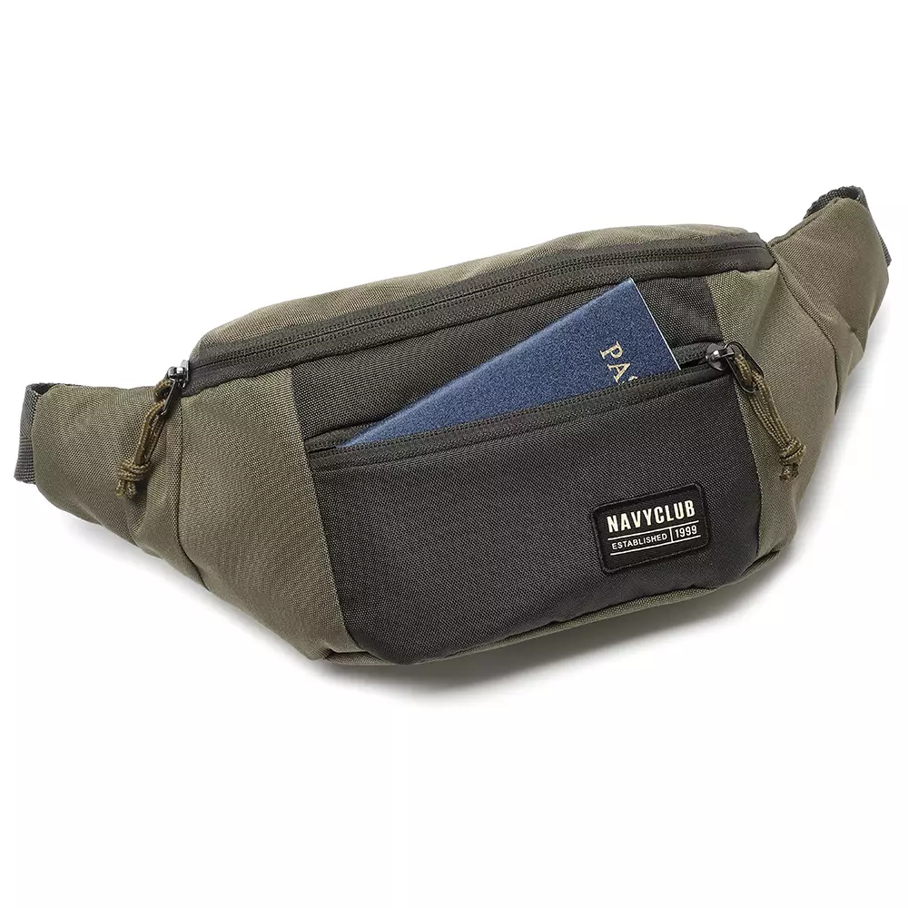 Navy Club Tas Pinggang GJJF Waist Bag - Tas Pria Wanita Crossbody Bags Tas Outdoor