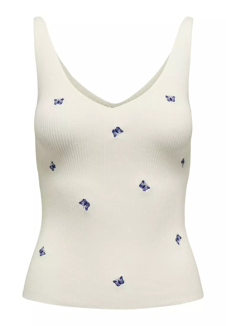 Nanna Sleeveless Embroidery Top