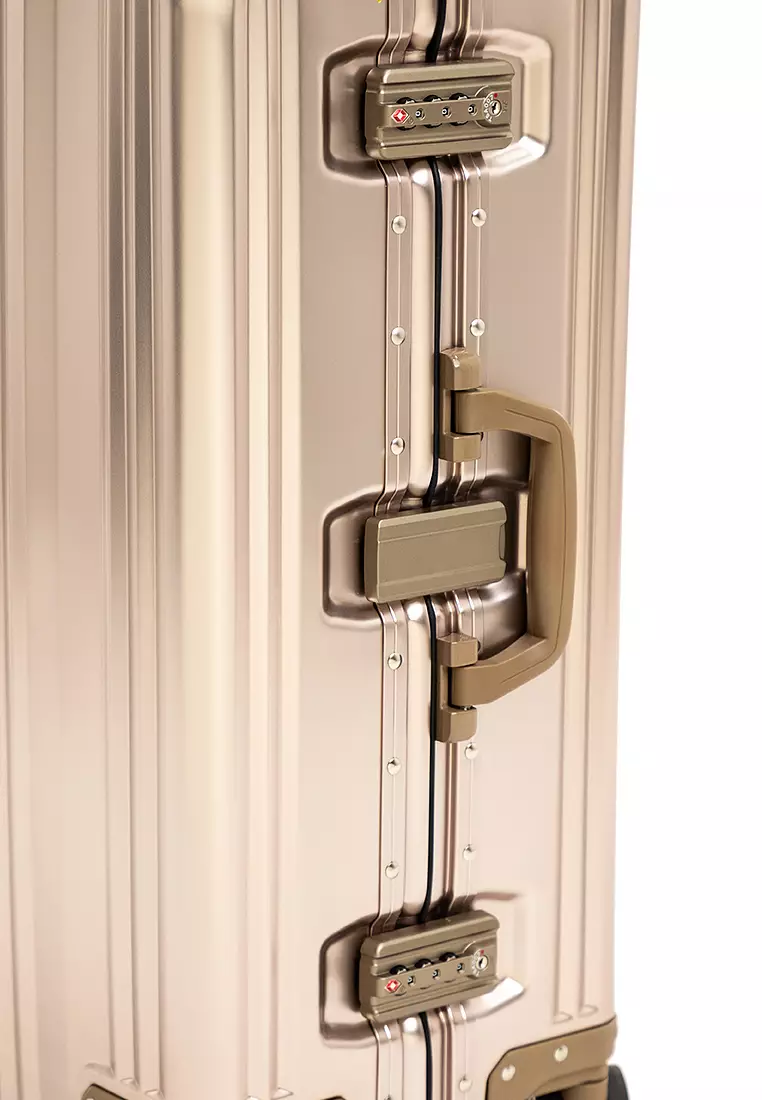 Aluminum Series 1510-63 Champagne Gold (Frame Type) - Medium - TSA Luggage