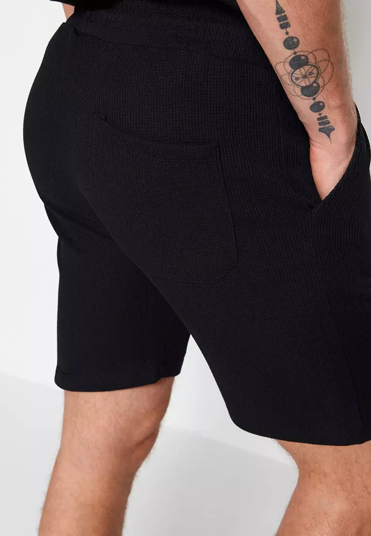 2 Packs Regular Fit Textured Shorts