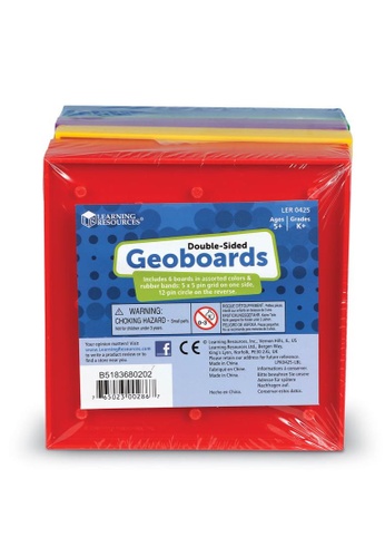 Learning Resources Learning Resources Double-Sided 5" Assorted Geoboards- 5x5 Pin (Set of 6) - Geometry, Math Skills 76879TH4B69CE6GS_1