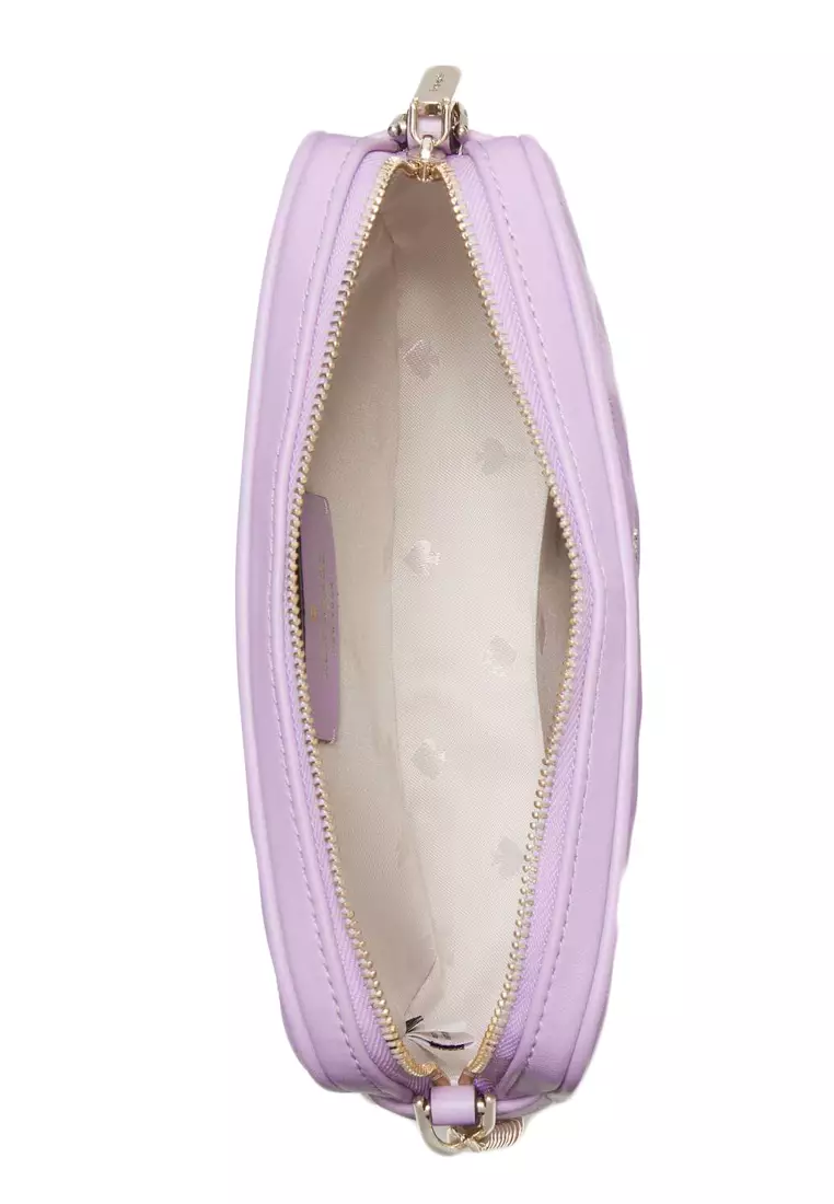 Kate Spade Tinsel Smooth Quilted Boxed Crossbody Set Light Purple
