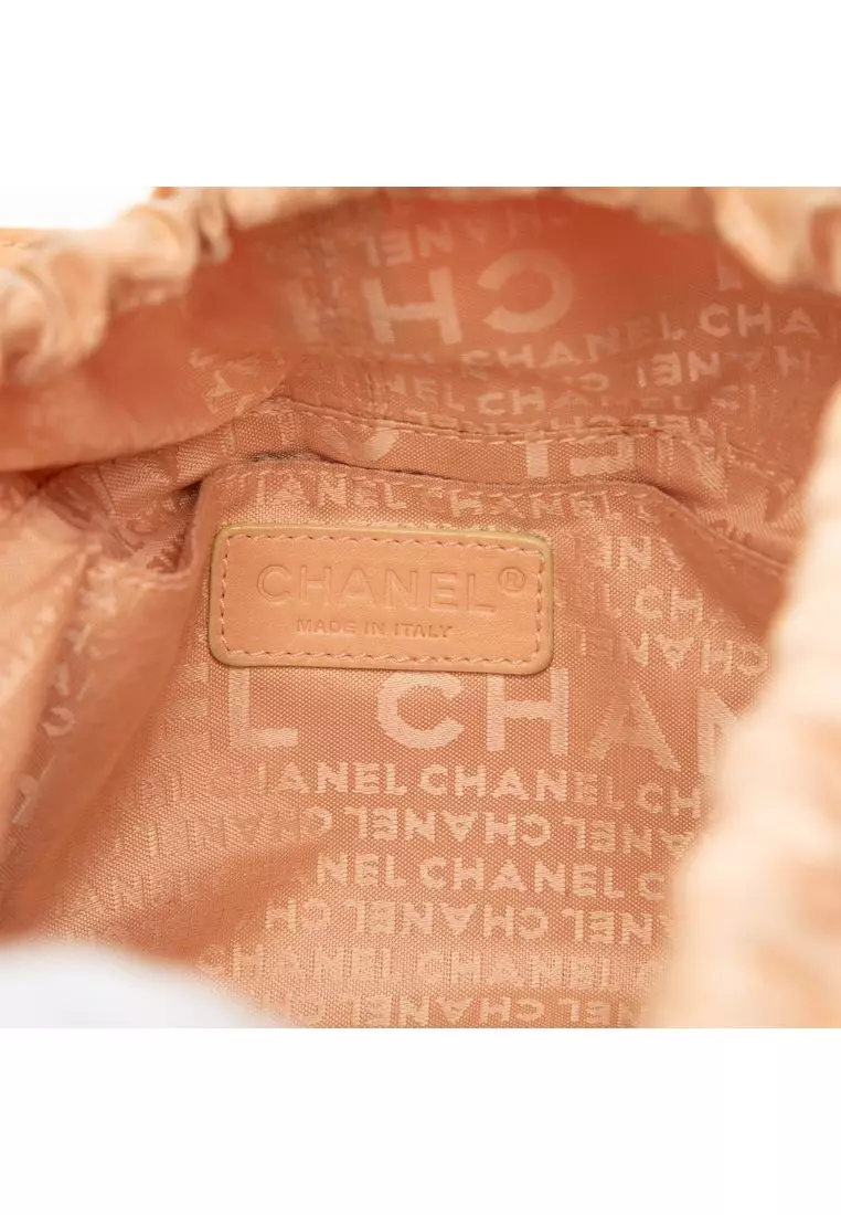Pre-Loved Chanel Calfskin Square Stitch Tassel Hobo