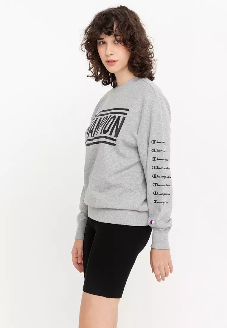Buy Champion Japan Line Crew Neck Sweatshirt Oxford Gray S 2024 Online ZALORA Philippines