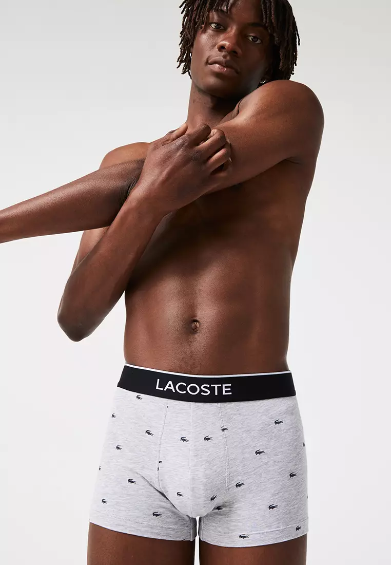 Lacoste Pack Of 3 Casual Briefs - Xl In Black