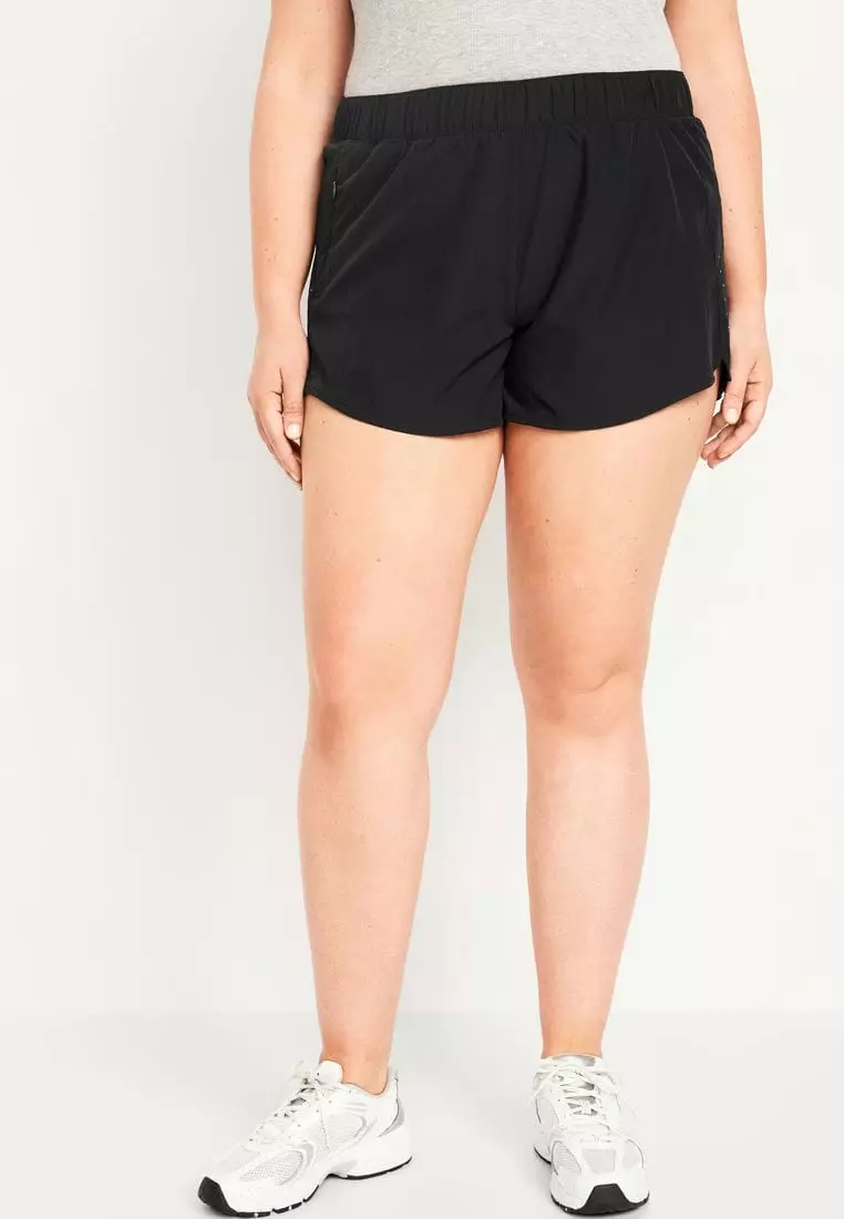 Mid-Rise Stretchtech Run Shorts For Women -- 3-Inch Inseam