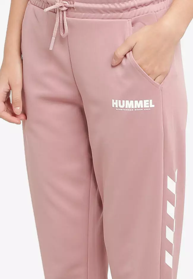 hummel LEGACY WOMAN TAPERED PANTS - WOODROSE