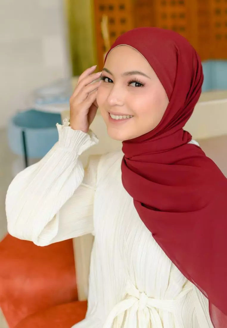 Bawal Inner Shawl Burgundy