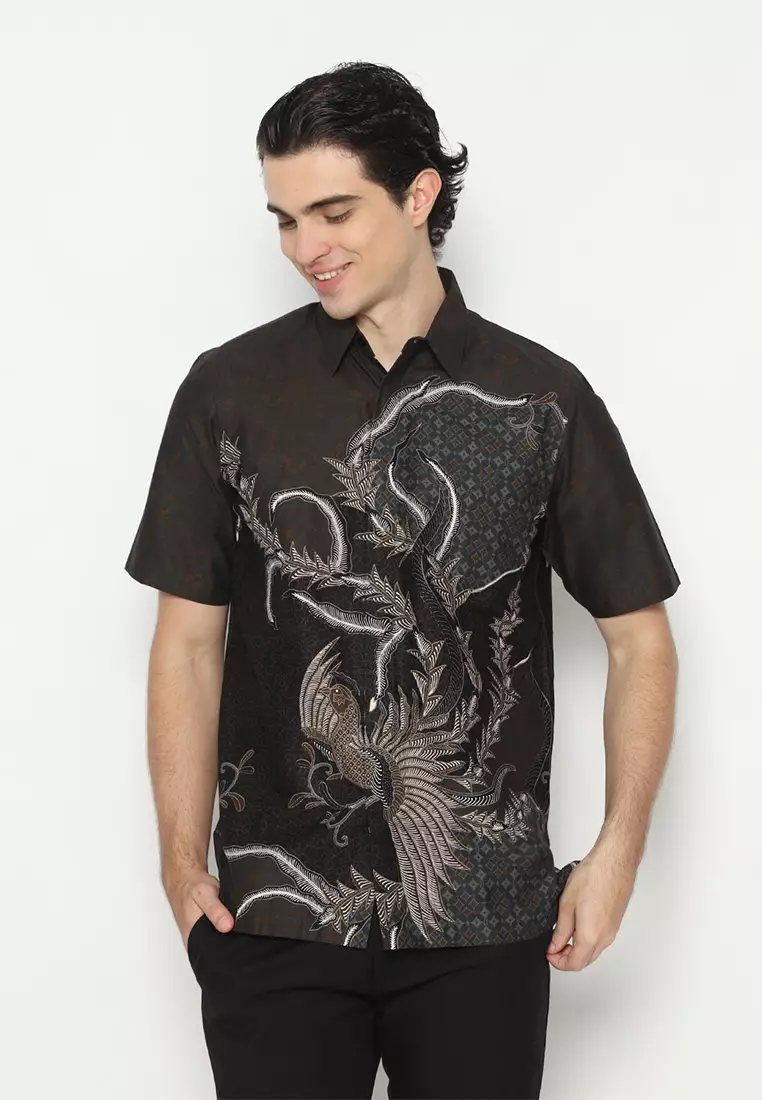 Hadinata Batik Pria Kemeja Pendek Kemal Kiana