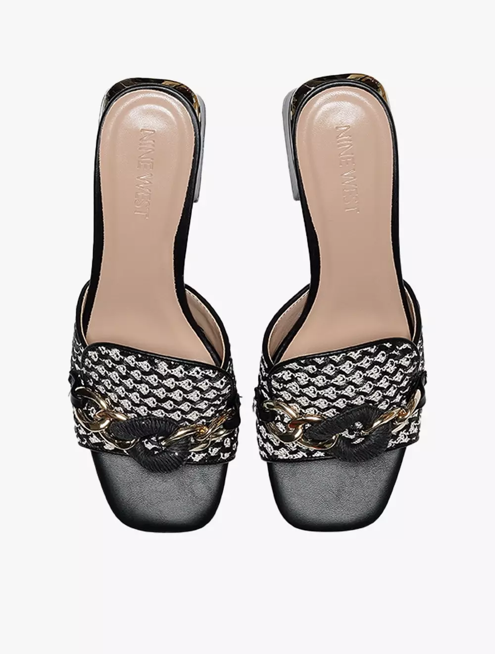 Payless Nine West Womens Mylah Block Heels - Black_04