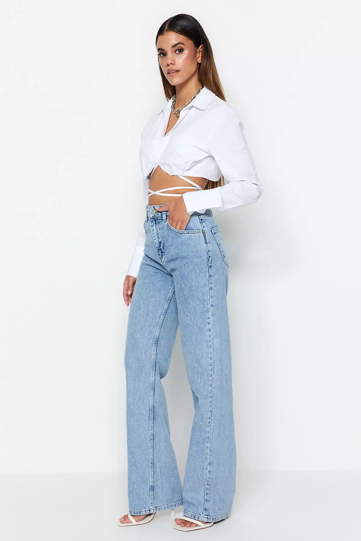 High Waist Wide Leg Jeans
