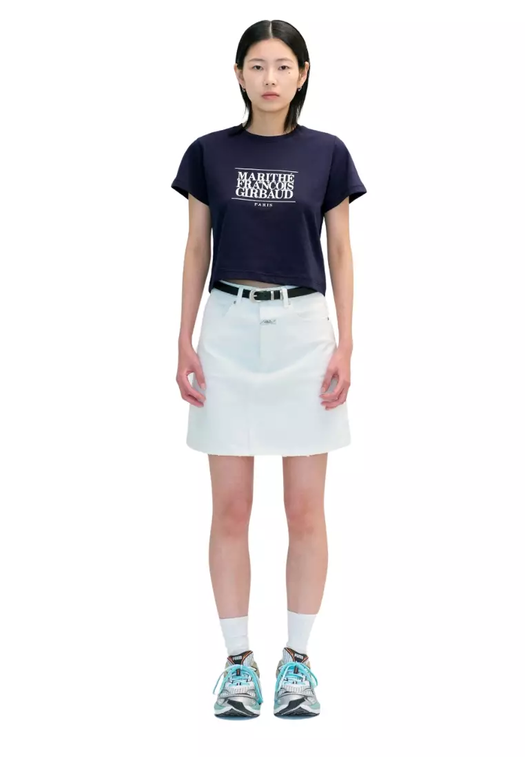 Jual Marithe + Francois Girbaud W Classic Logo Crop Tee