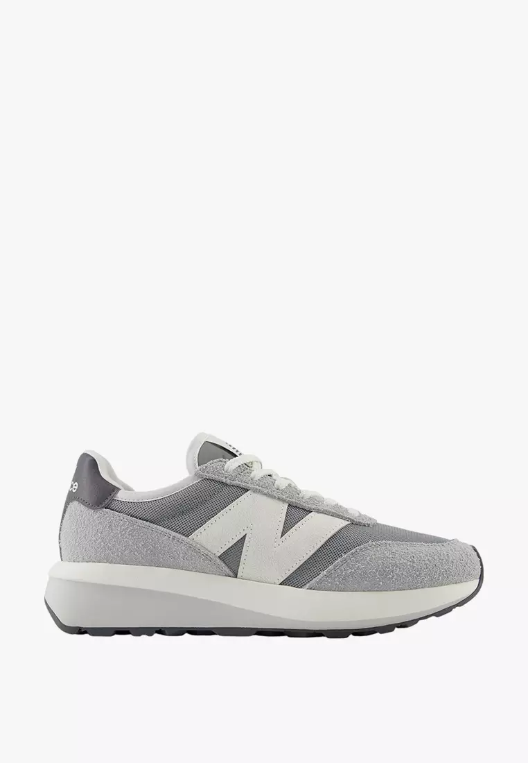 Discount on New Balance  shoes - SKU: New Balance 370 Unisex Sneakers Shoes - White/Grey