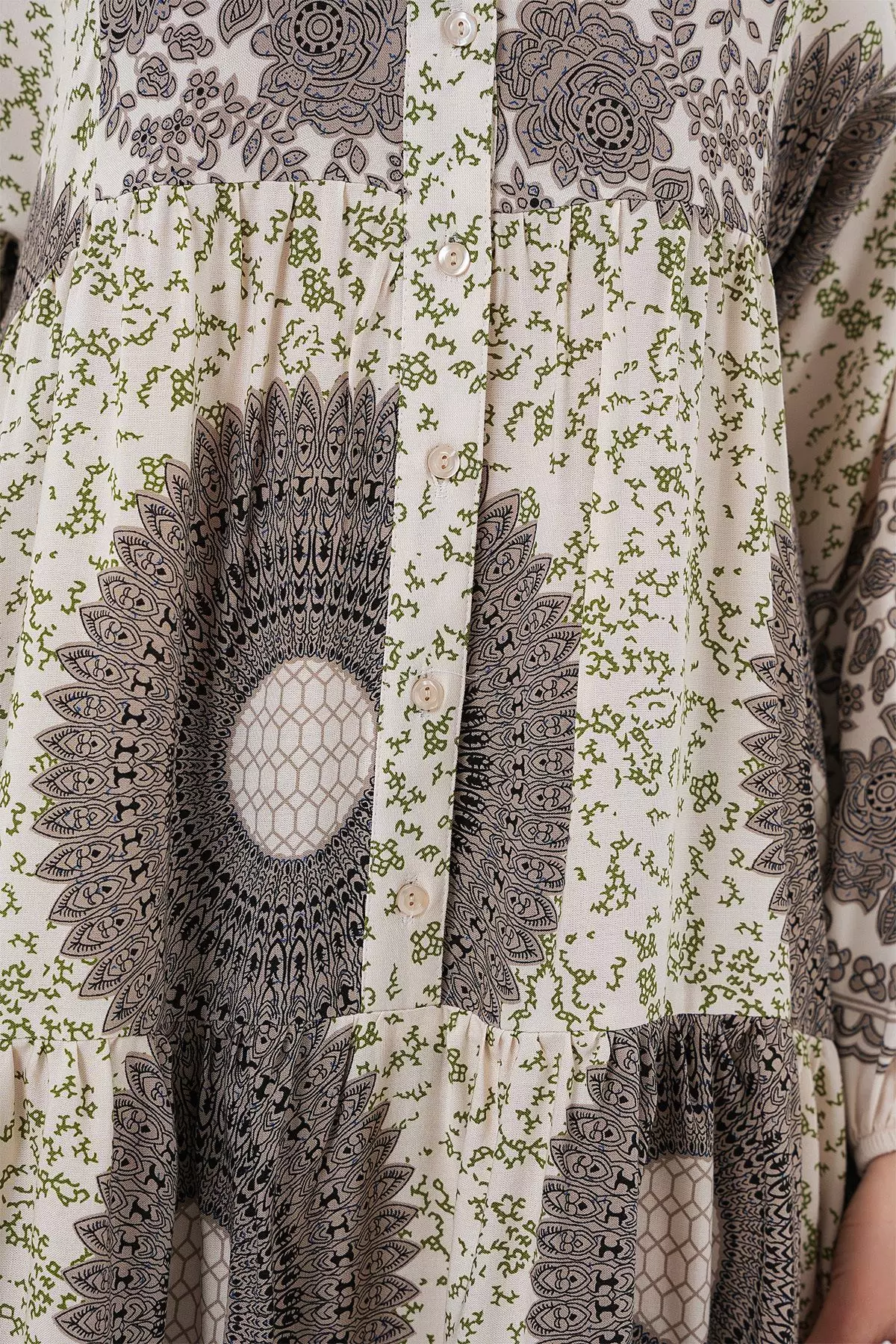 Patterned Modest Dress