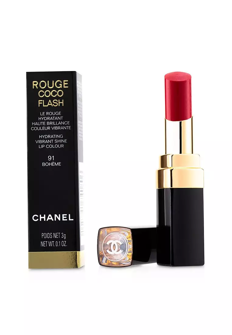 CHANEL - Rouge Coco Flash Hydrating Vibrant Shine Lip Colour - # 91 Boheme 3g/0.1oz
