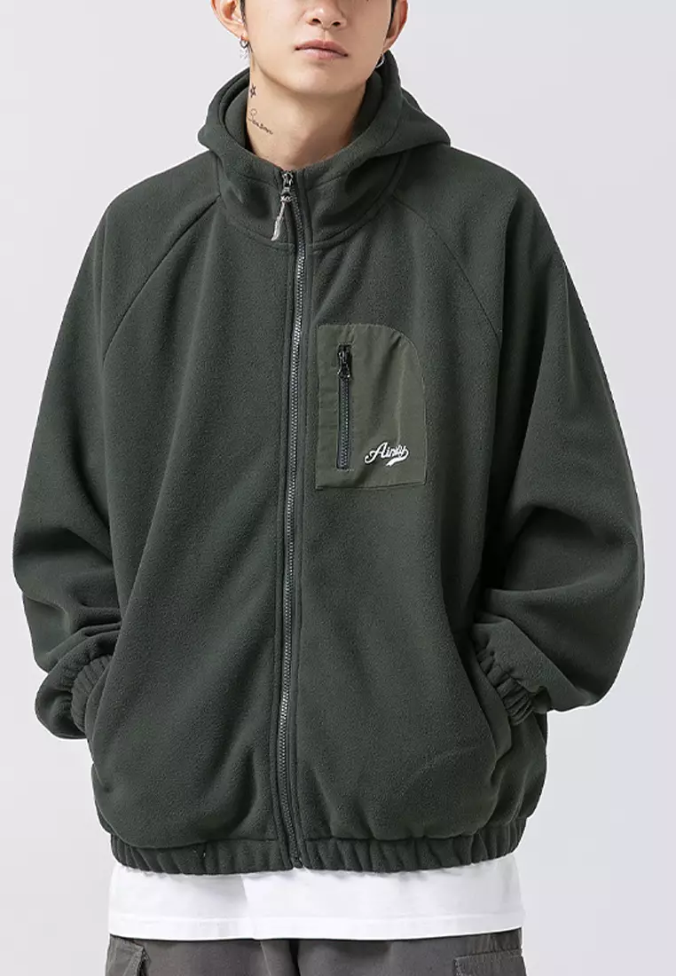 Relaxed hotsell fleece cardigan