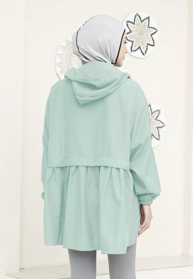Zelena - Archie Sports Jacket | Jaket Olahraga Wanita Ruffle - Seafoam Green