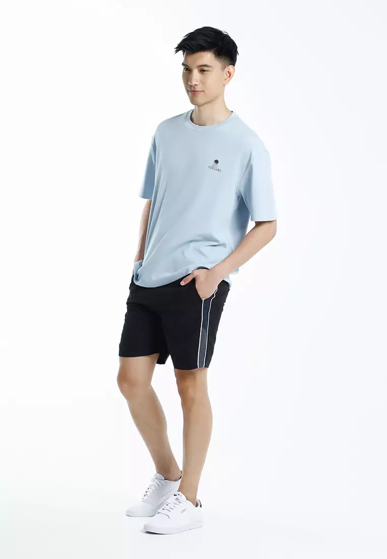 Forest Sport Shorts Double Tiping Casual Short Pants Men  - 65863-01Black