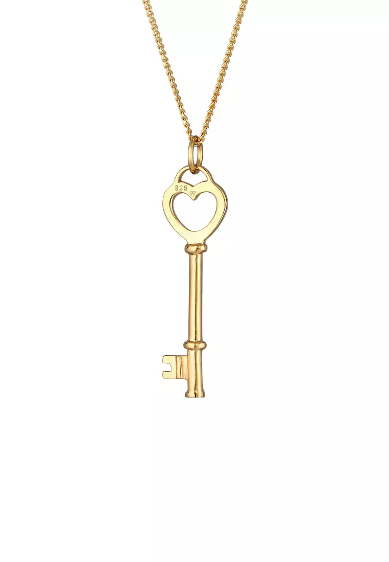 Necklace Key Gold Plated