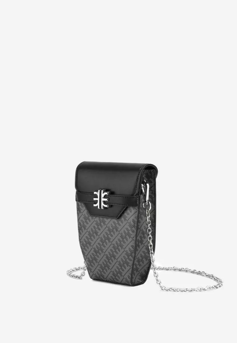 JW Pei Fei Chain Phone Case Iron Black