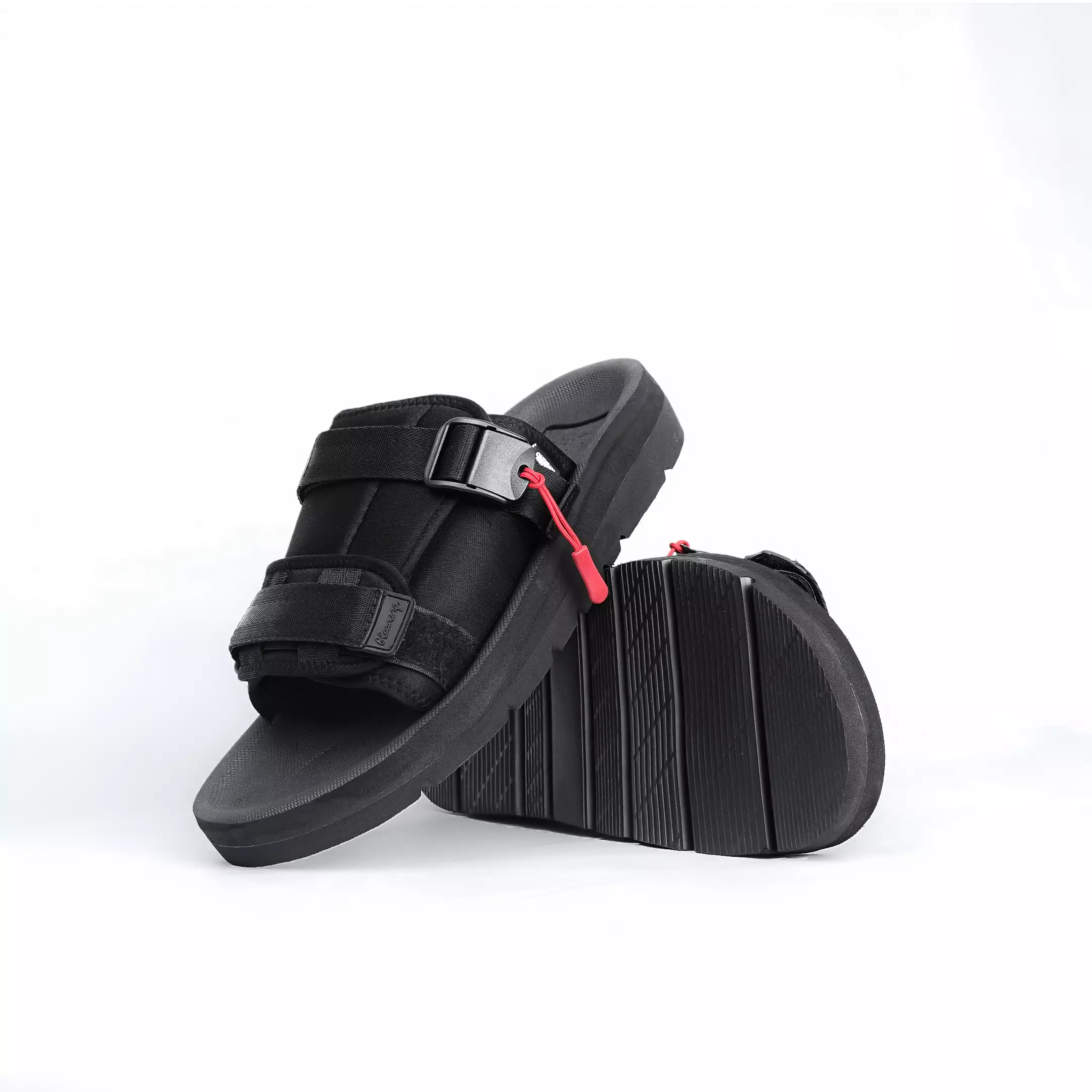 Achromo Lith Sandal Gunung Selop Casual Hitam Unisex / Sandal Slide Hiking Adventure