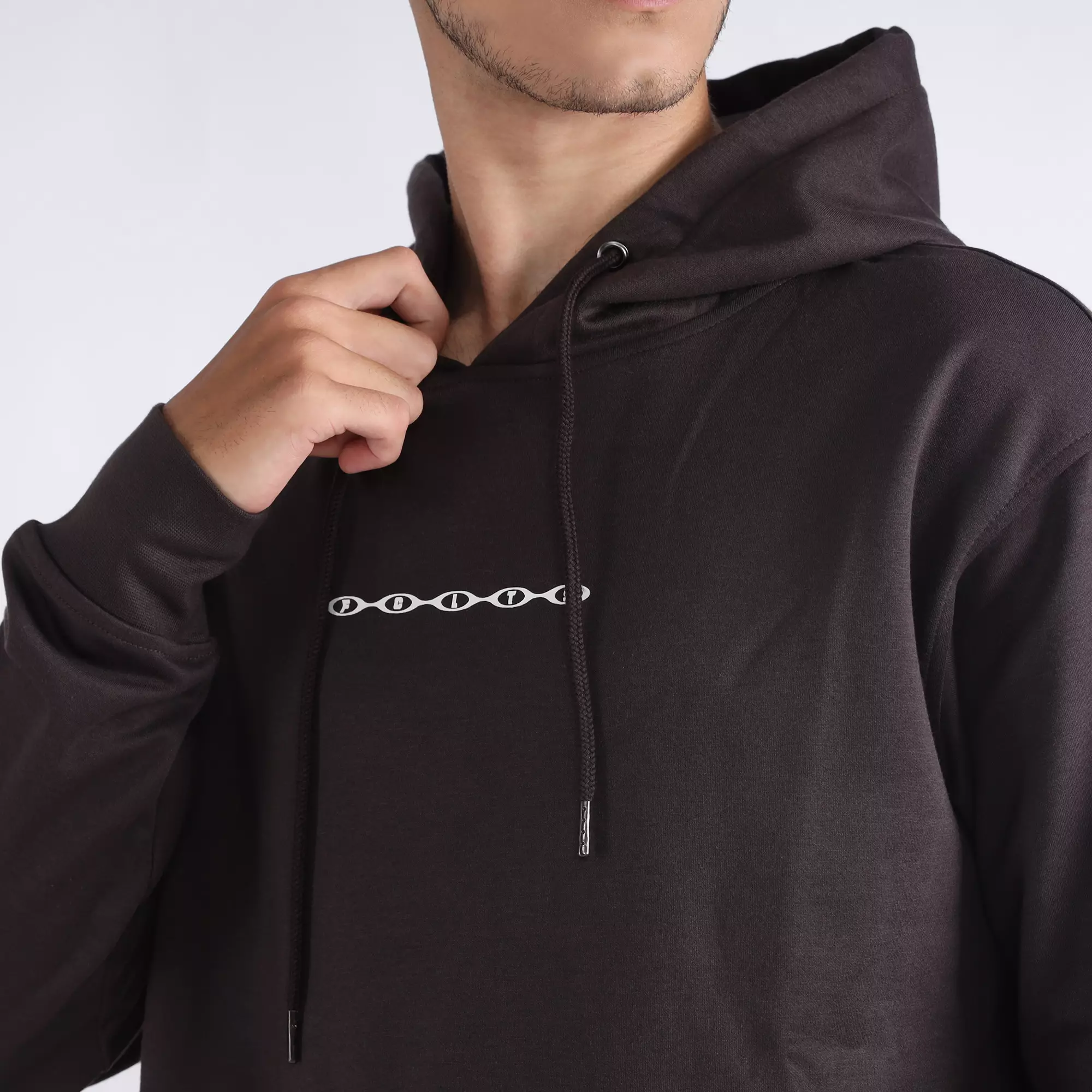 FACILITY by LARUSSO - Arrow Graphic Hoddie - Chocolate Torte