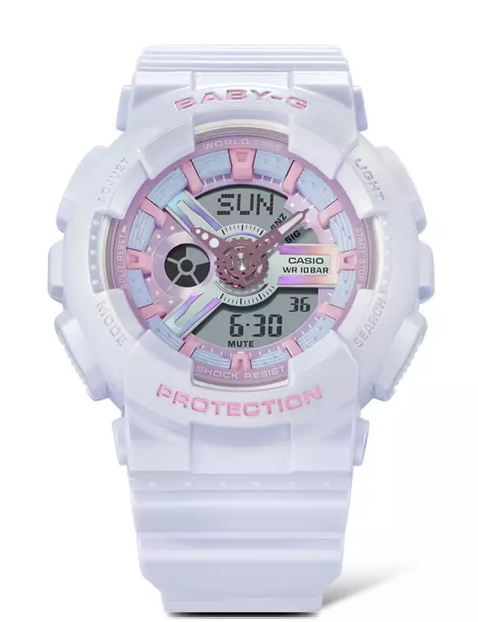 Women BBA-110FH-2A Resin Blue Light Pink